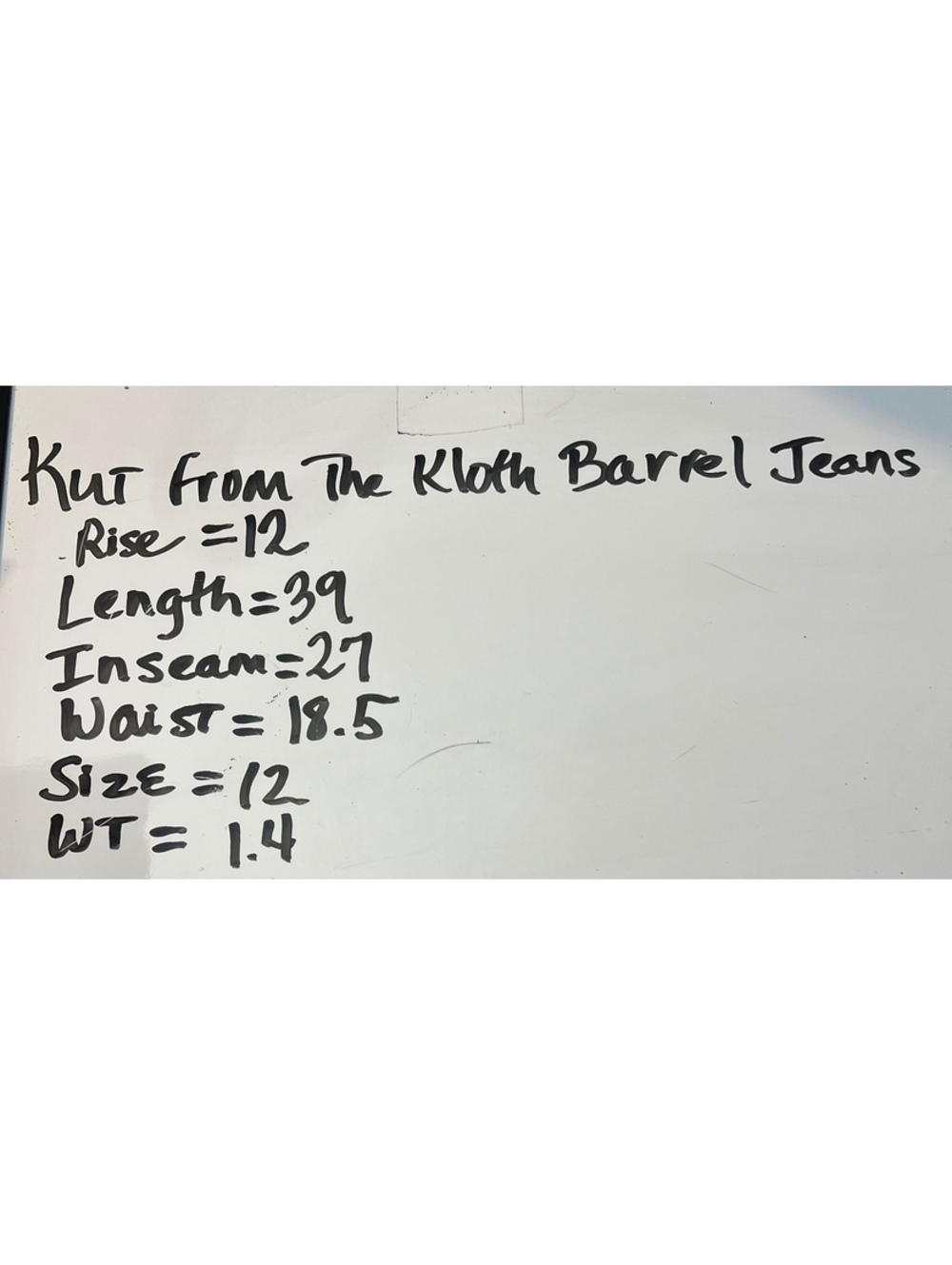 Kut from the Kloth Cream Ashley High Rise Slouchy Barrel Jeans Size 12 - Picture 9 of 9